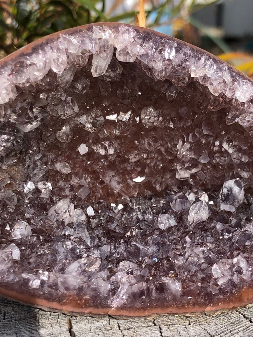 レア　綺麗　母岩剥ぐ　キラキラ　みずみずしい　アメジスト ドーム　天然石