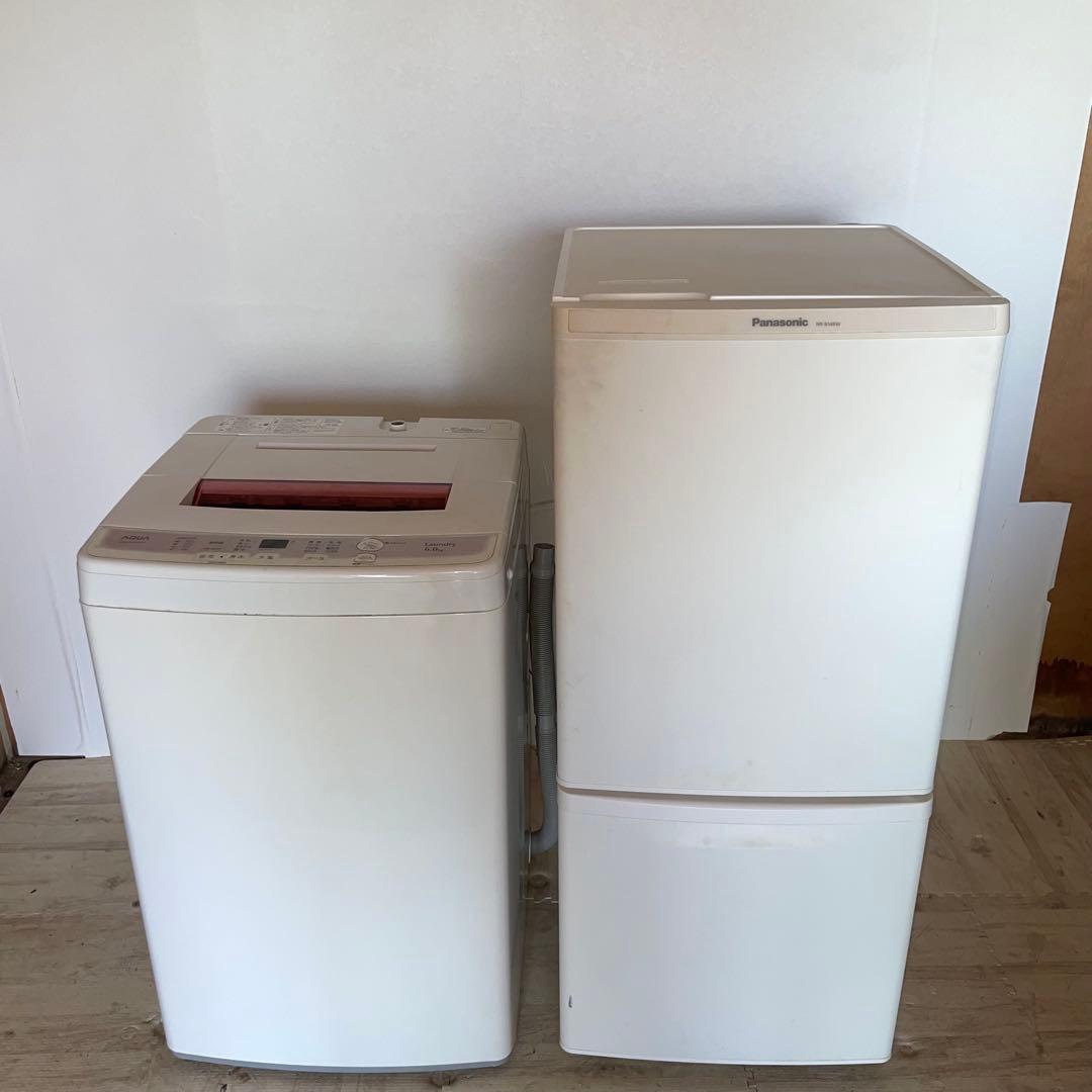 配送設置無料　Panasonic AQUA 冷蔵庫・洗濯機セット138L6kg