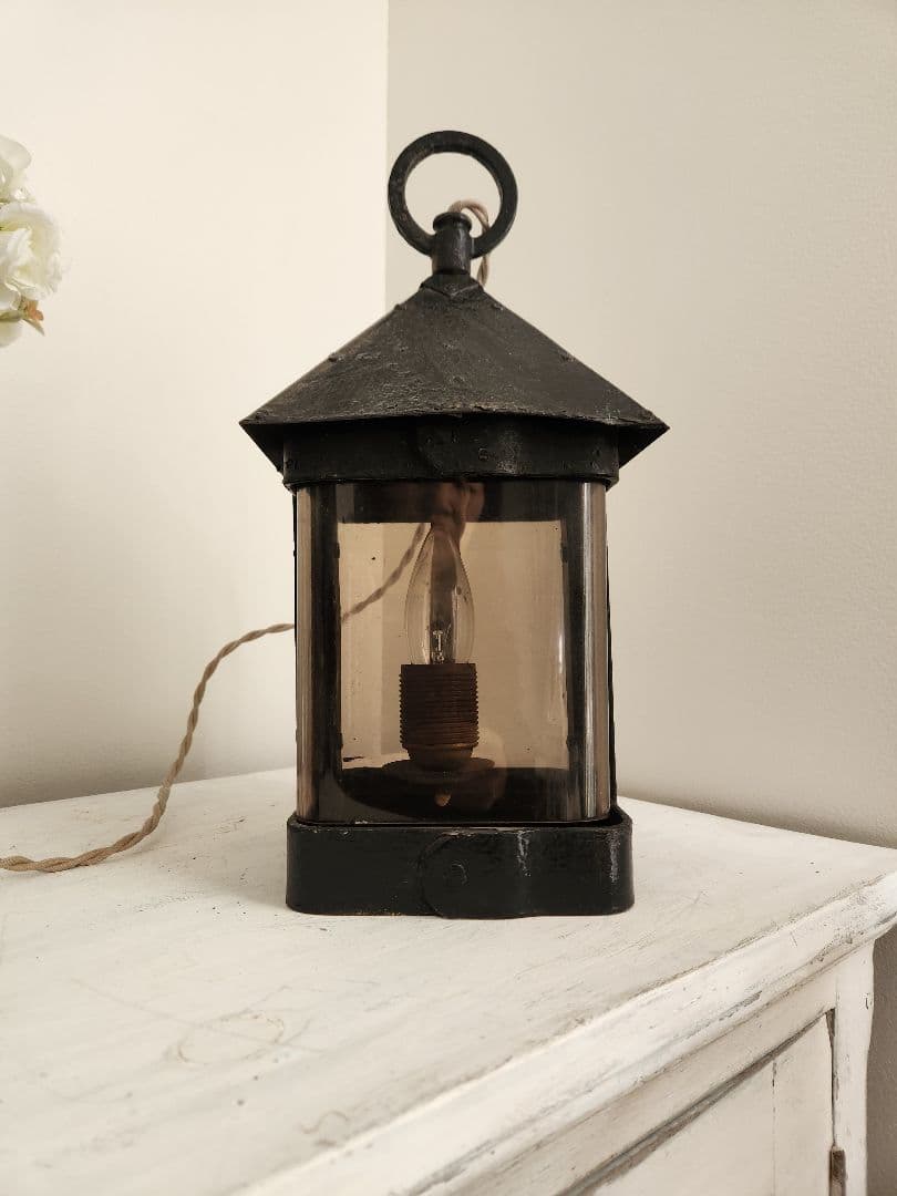 イギリスアンティーク　ランタン　ランプ　ガーデンランプ　ライト