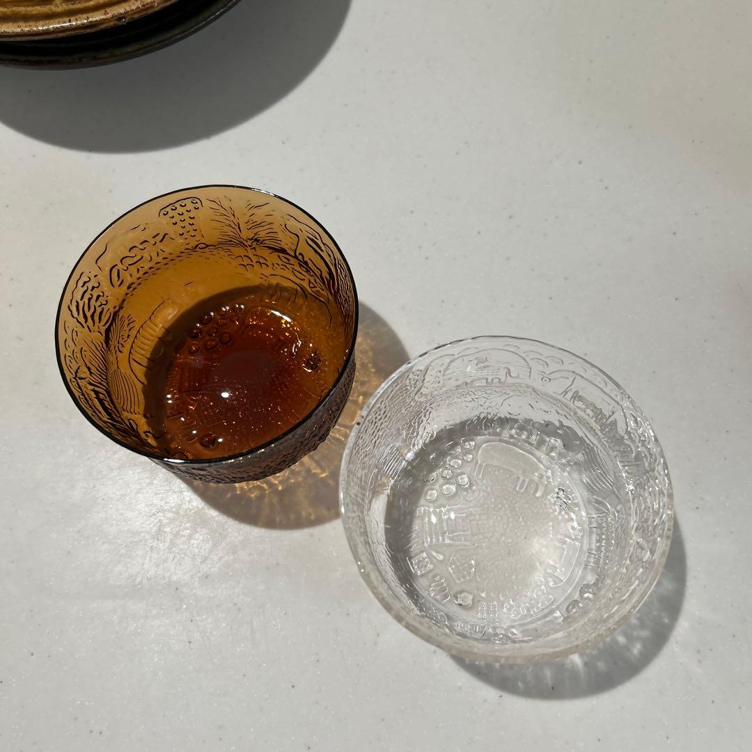 ヴィンテージガラスボウル /ヌータヤルヴィ アラビア /ファウナ　２個セット