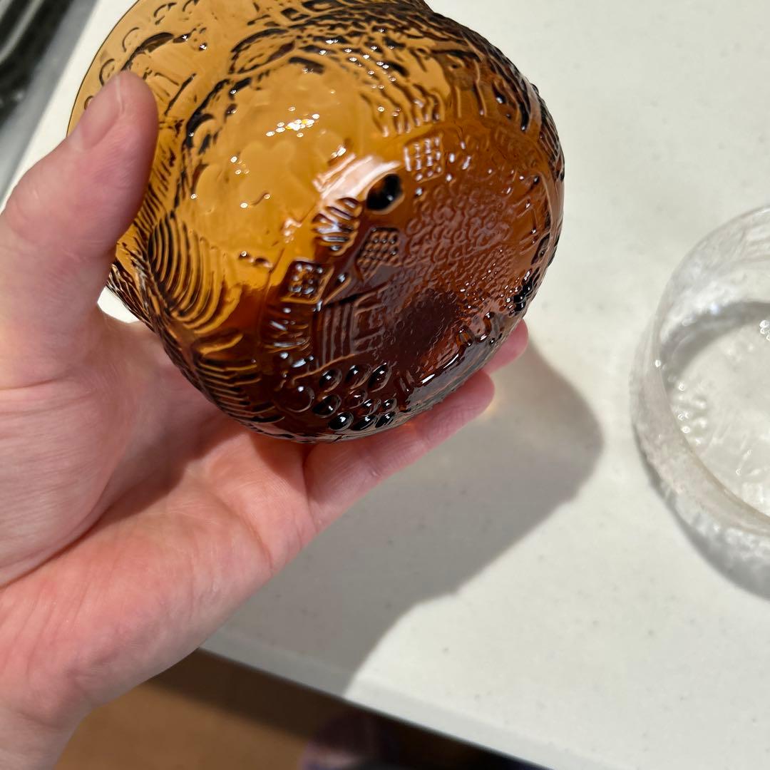 ヴィンテージガラスボウル /ヌータヤルヴィ アラビア /ファウナ　２個セット