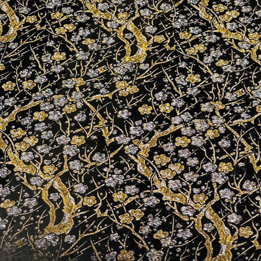 ローテーブル センターテーブル 枝梅絵飾り 金糸銀糸 座卓 昭和レトロ テーブル