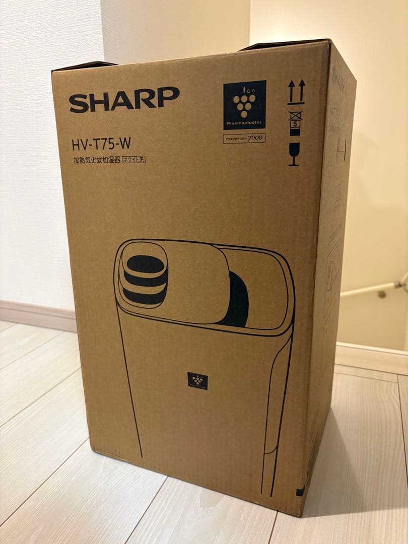 【美品】SHARP HV-T75-W 置き型加湿器　シャープ　プラズマクラスター