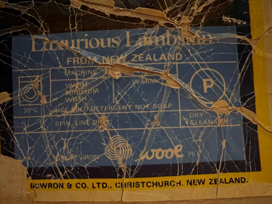 高級　ラムスキン　ムートン　ラグ　100%天然毛　大きいサイズ