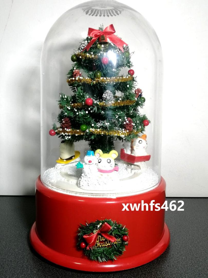 とっとこハム太郎 雪ふるツリー ハムたちが回転 クリスマスツリー スノードーム