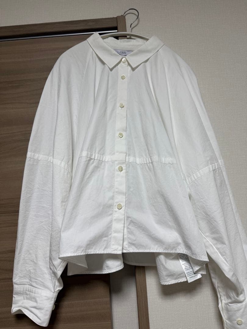 ま*る様 【人気品】ORR オル　ラグランコットンショートシャツ　ホワイト　Mサ