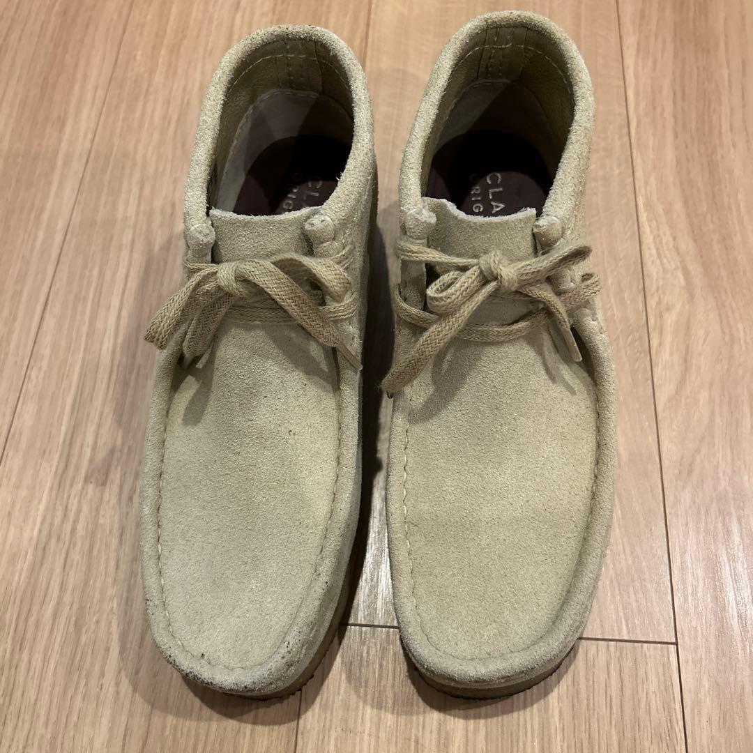 ★CLARKS クラークス★24cm★ベージュ★ワラビー★