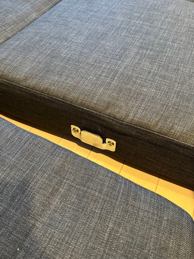 *直接引き取り優先* ダークグレー 3人掛け　フロアソファ