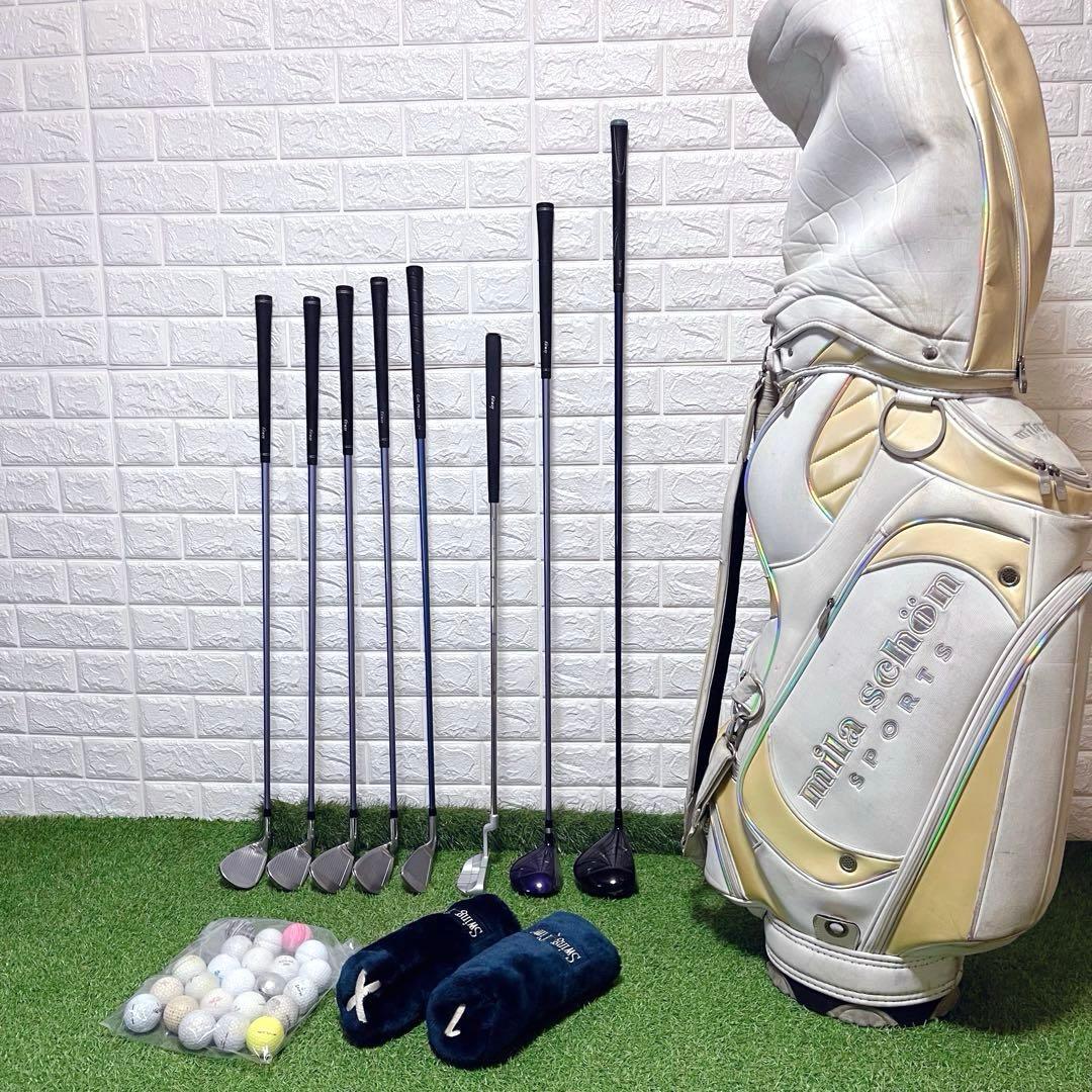 美品 おまけ多数 ツアーステージViQ CL他 レディースゴルフクラブ8本セット