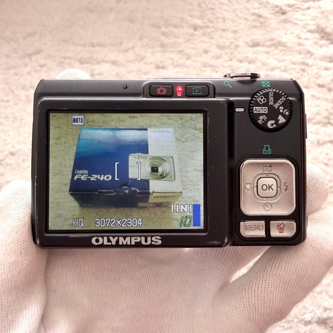 【動作確認済】OLYMPUS オリンパス CAMEDIA FE-240 レトロ