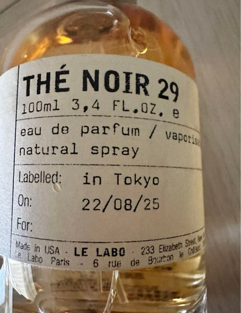 ルラボ　the noir29 100ml 国内店舗購入