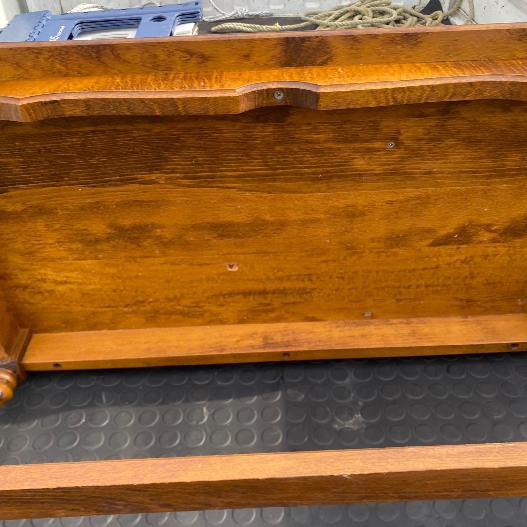 カリモク家具コロニアル テレフォンベンチ 電話台 サイドテーブル 花台 飾り棚