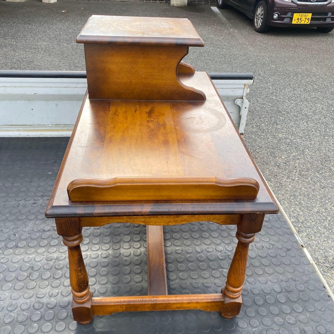 カリモク家具コロニアル テレフォンベンチ 電話台 サイドテーブル 花台 飾り棚