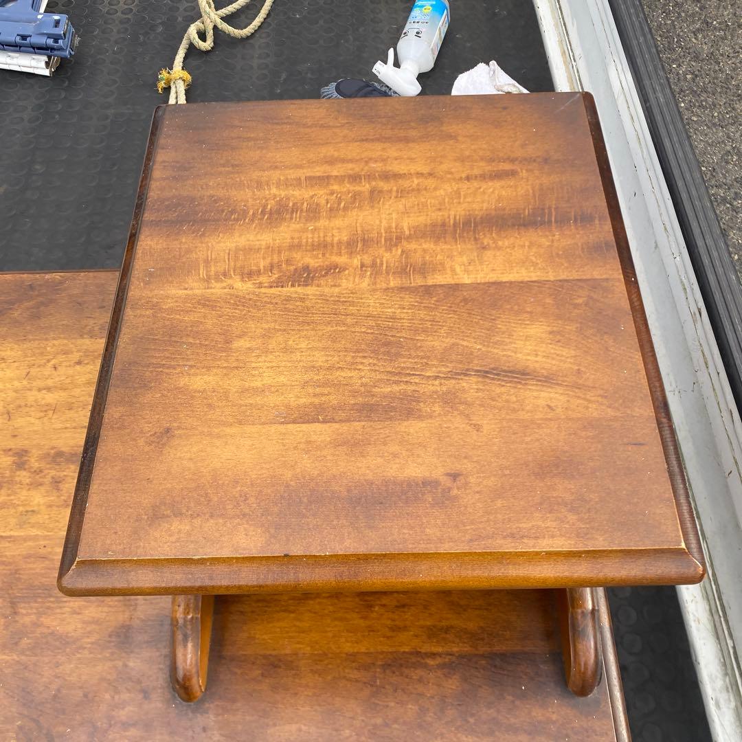 カリモク家具コロニアル テレフォンベンチ 電話台 サイドテーブル 花台 飾り棚