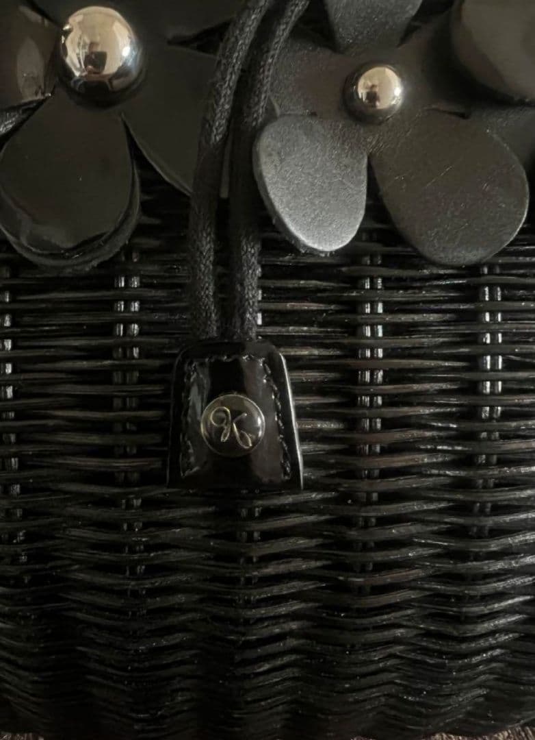 【極美品】銀座カネマツ　カゴバッグ