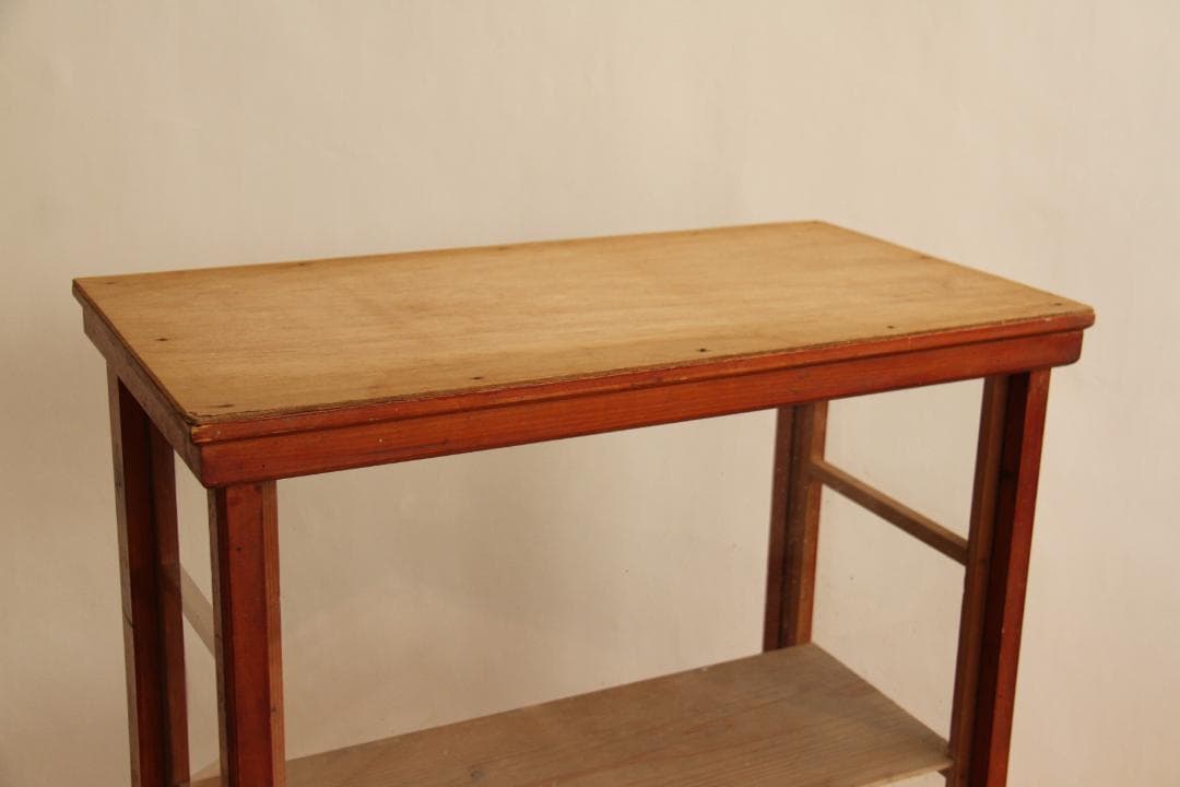 ガラス棚　デイズプレイ棚　店舗什器　棚　木製アンティーク　高さ約90㎝