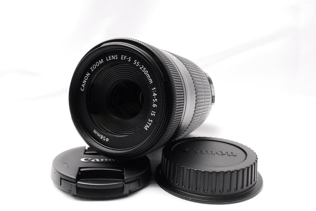 美品 手ぶれ補正 キャノン EF-S 55-250mm IS STM 望遠レンズ