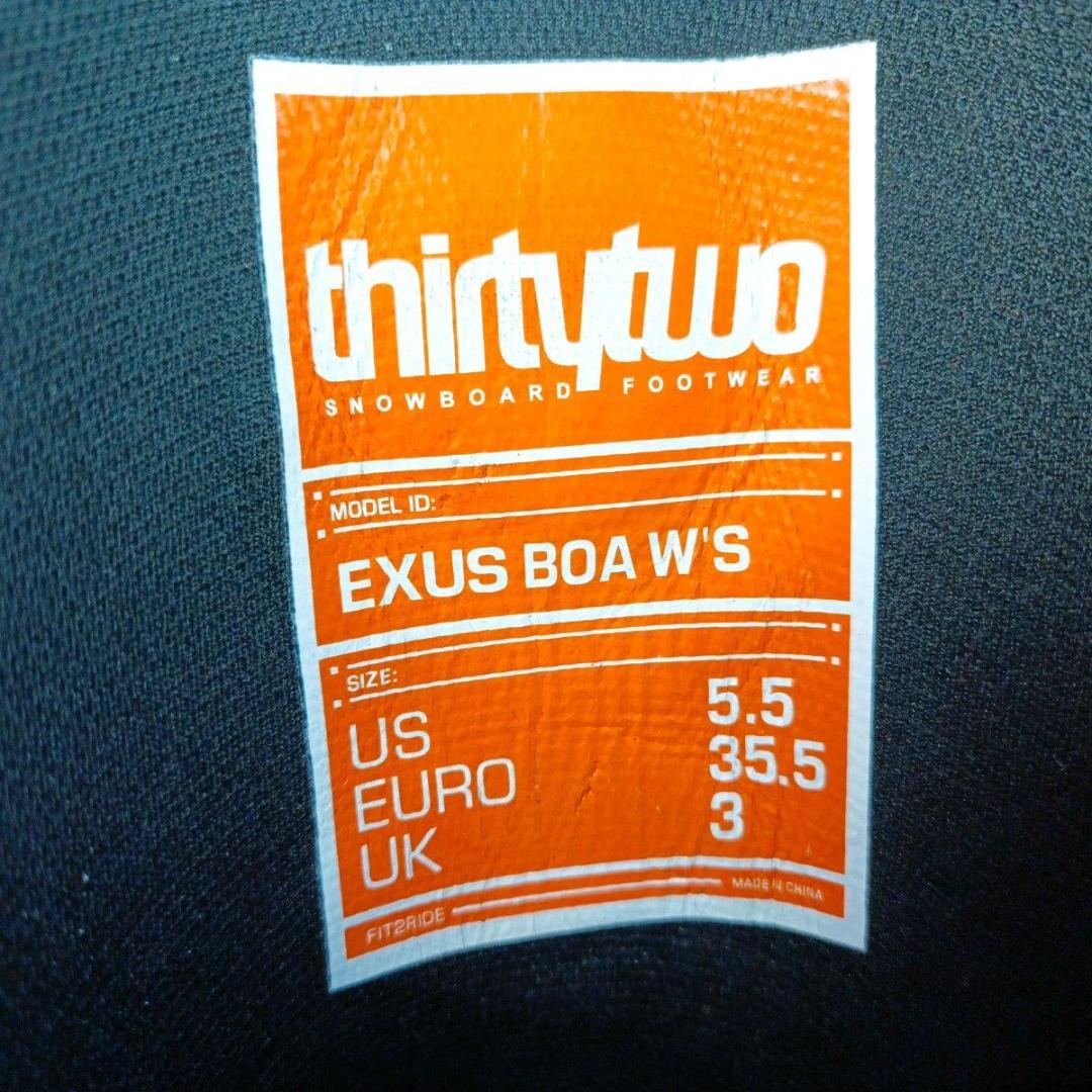 美品 thirtytwo EXUS BOA W's スノーボードブーツレディース