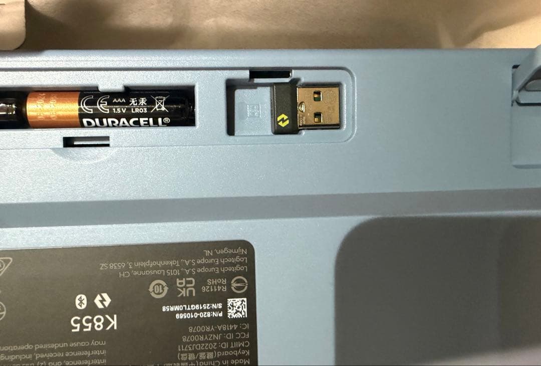 K855 メカニカルキーボード グレーオレンジ【Logicool】