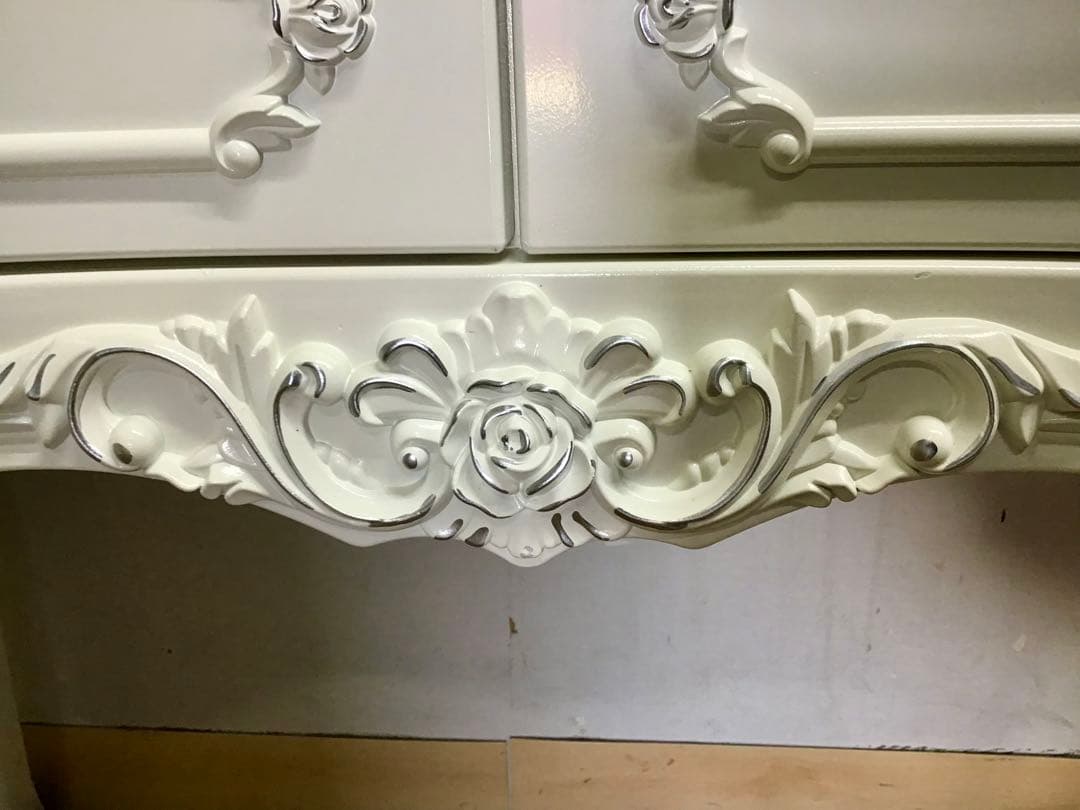 管281☆イタリア製☆アンティーク☆姫系☆ロココ調☆ドレッサー☆スツール付き