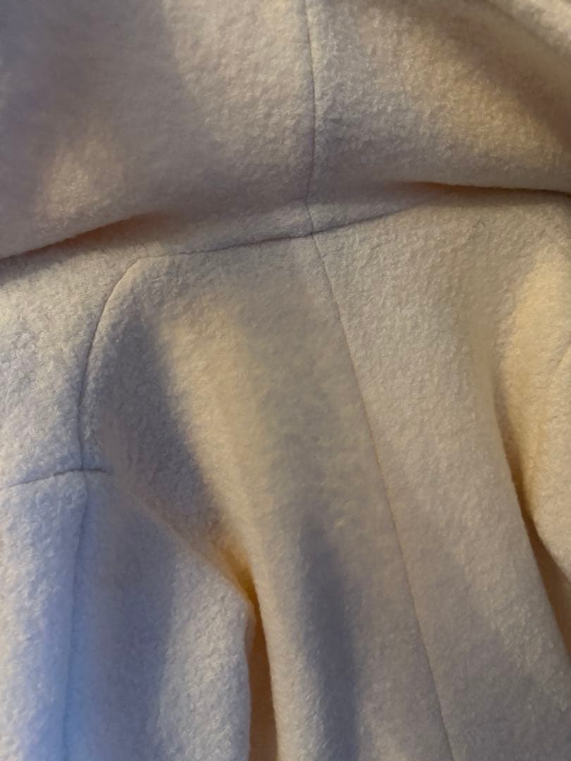 HIAND コート　セーラー襟コート　ホワイト