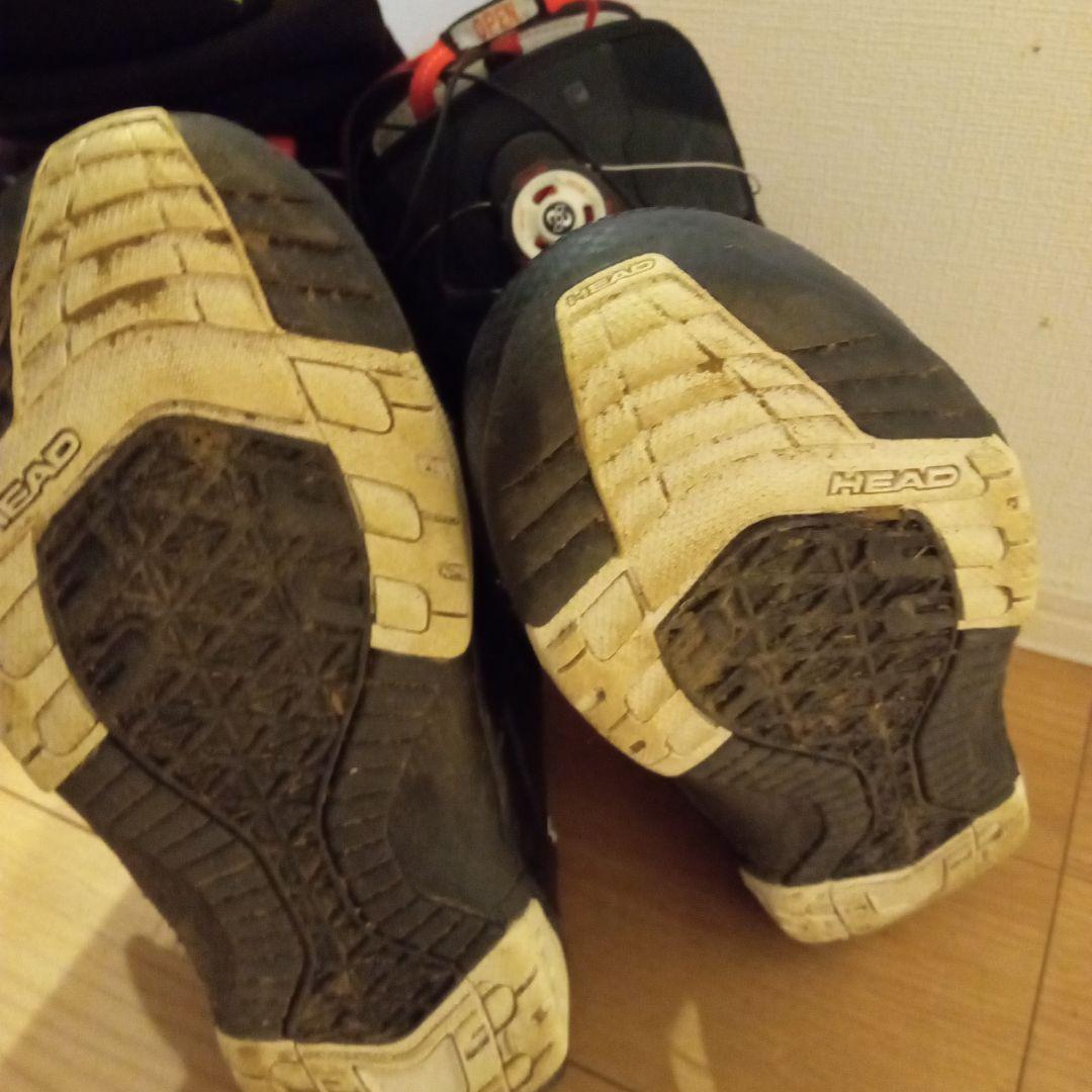 カッコいいHead スノーボードブーツ ブラック/レッド26センチ