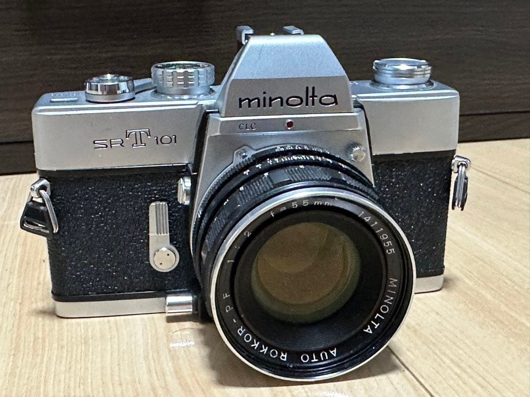 動作確認済み◎ミノルタSRT101 × 55mm f2 フィルム付きで