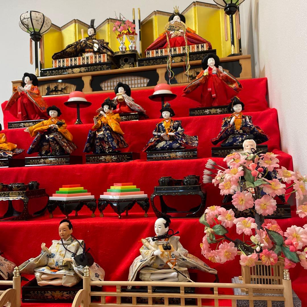 伝統的な雛人形セット　7段