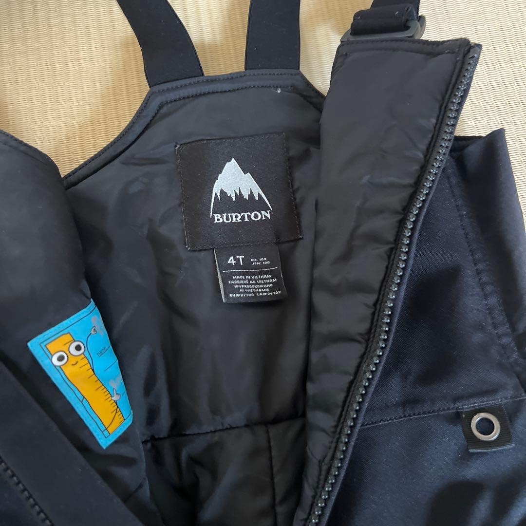 BURTON フード付きジャケット パンツのセット4T 黒