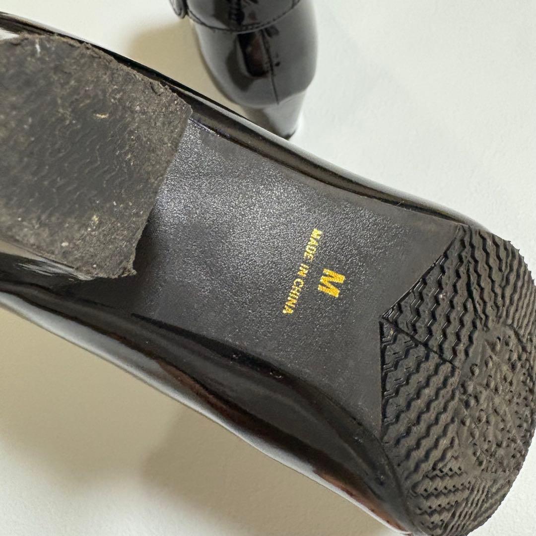 マリークワント キルティング レインブーツ デイジー ブラック M 長靴