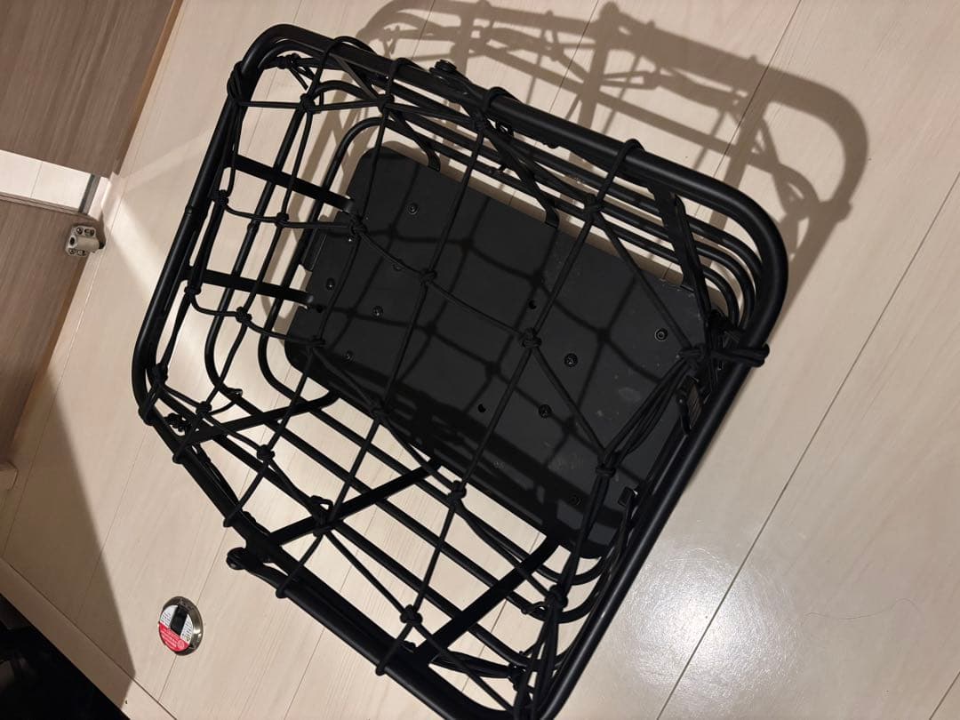 ファットタイヤ 電動アシスト自転車用　フロントキャリア【MATE X】　カゴ付き