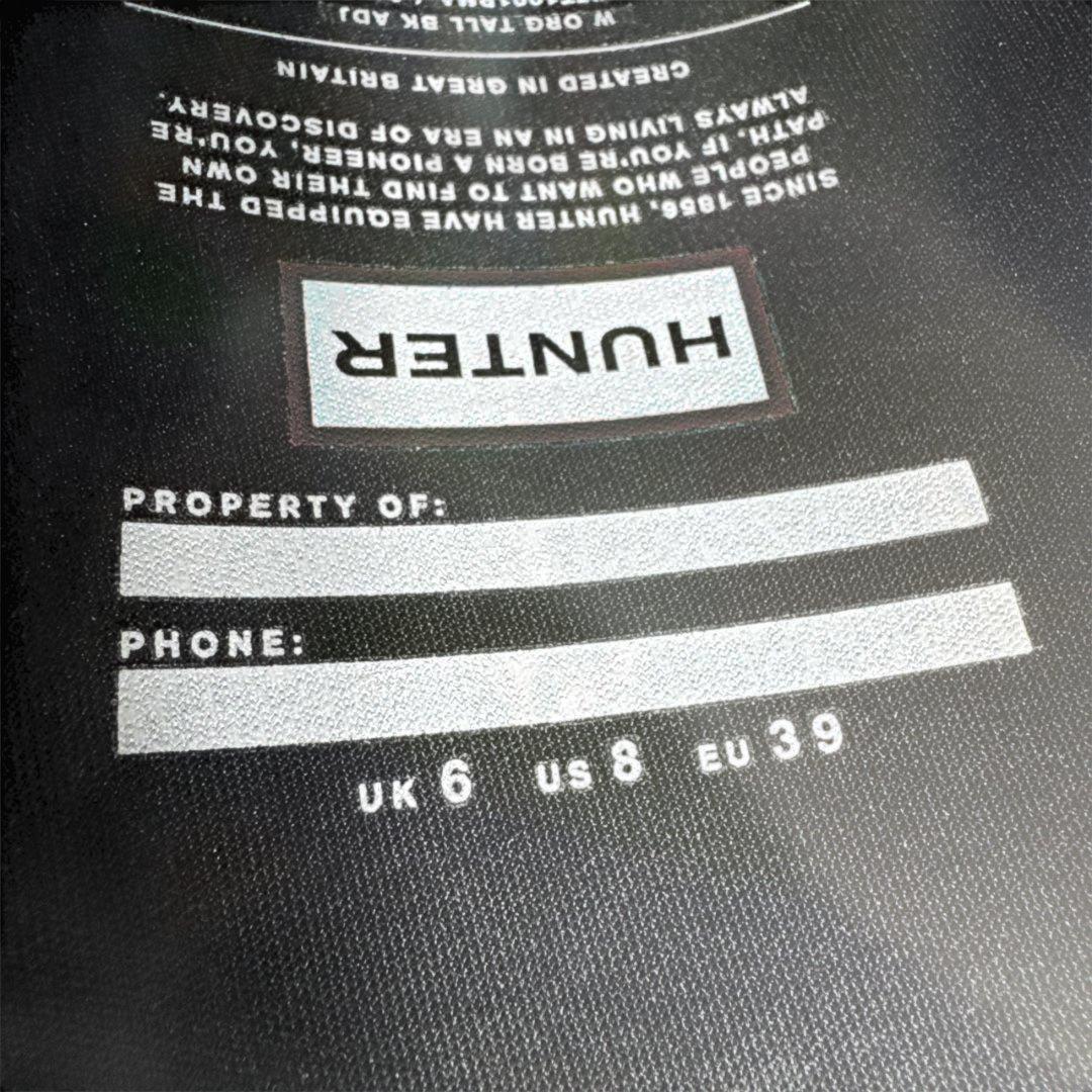 HUNTER レインブーツ ロング WFT1001RMA 25.0cm ブラック