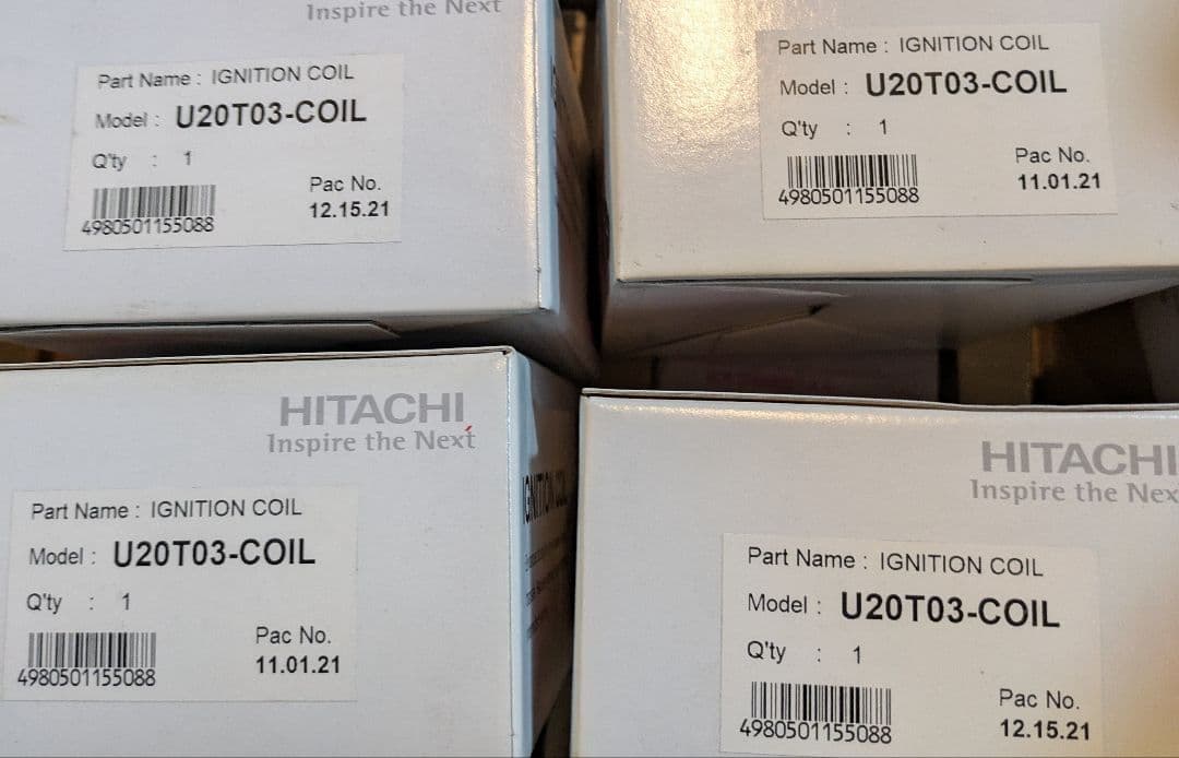 トヨタ系　日立　イグニッションコイル4本セット　U20T03