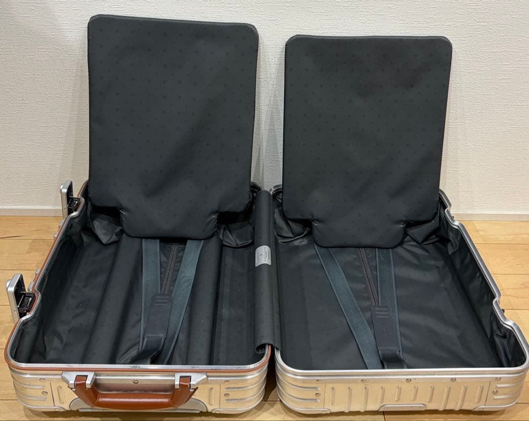 RIMOWAリモワ/キャビン ツイスト シルバー&ブラウン 55×40×23cm