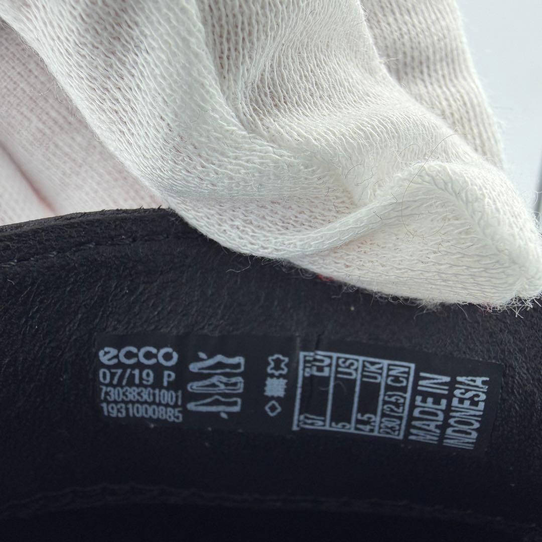 美品！ecco ローファー　黒　レザーシューズ　ペニーローファー　23cm