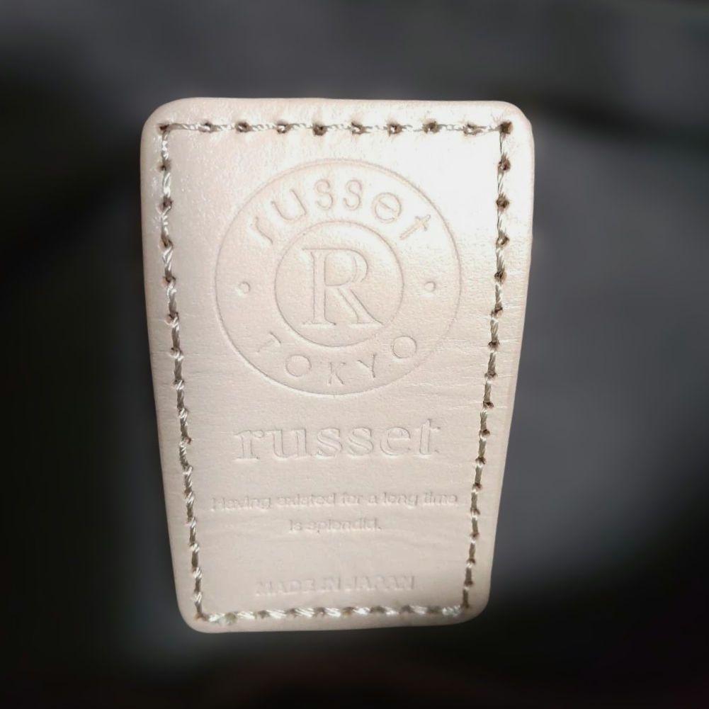 【美品】russet ❀ 太ロゴベルト ショルダーバッグ