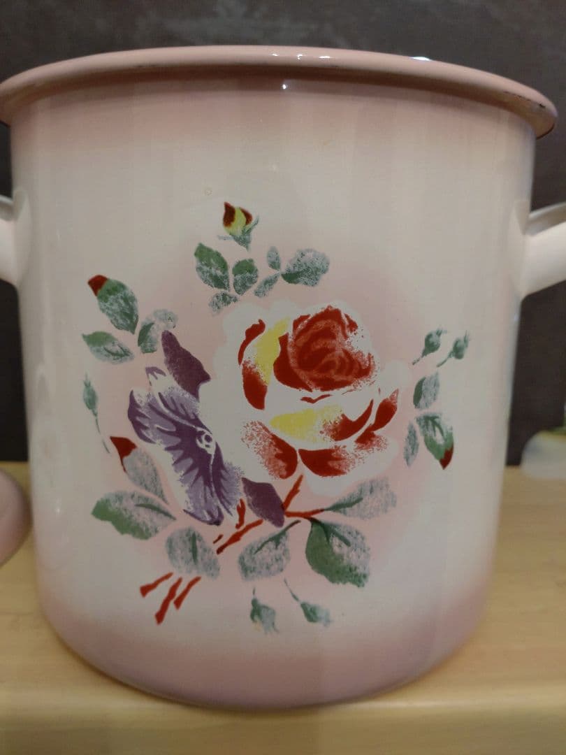 イマン iman プリンセスローズ 　ミニストッカー 琺瑯缶 レア ヴィンテージ