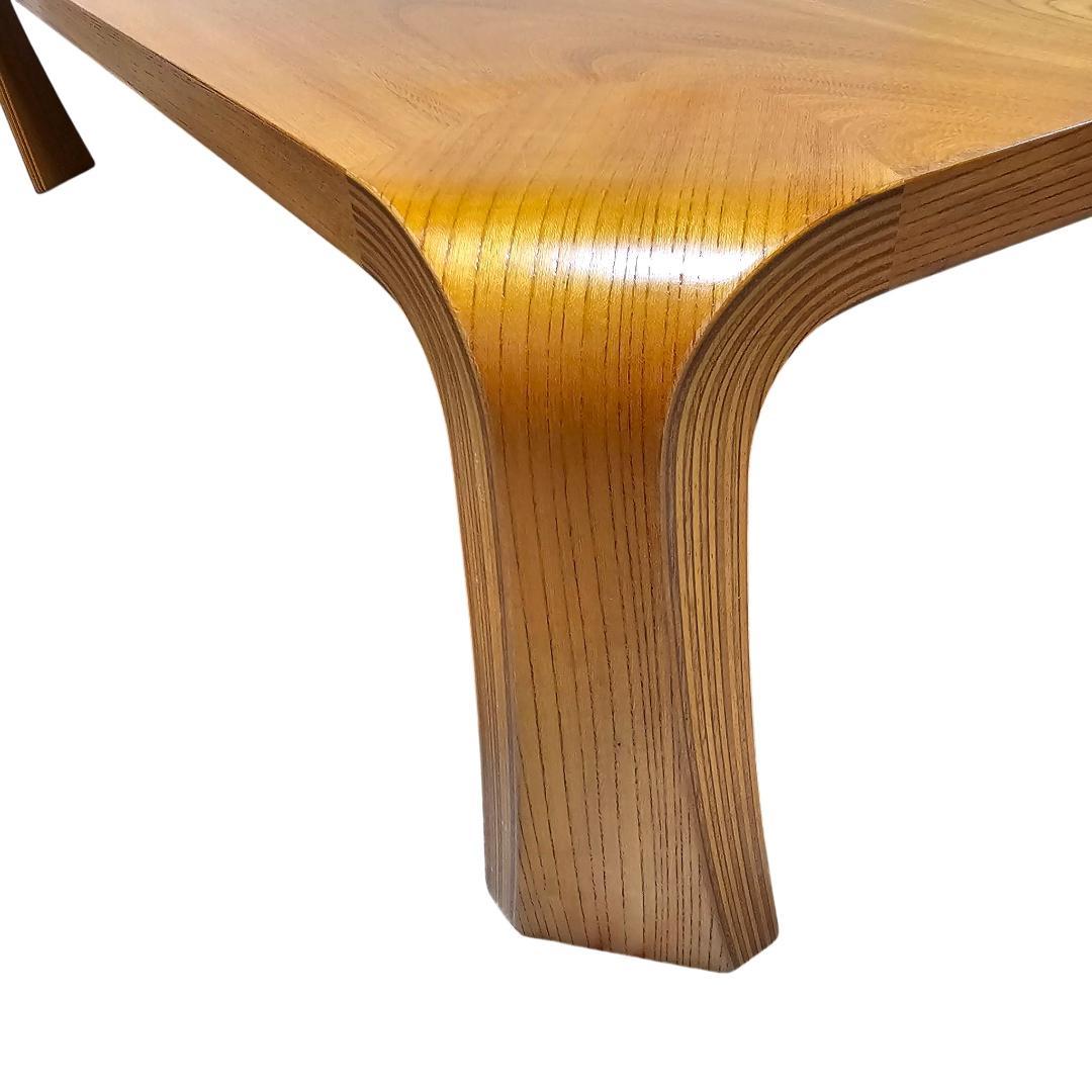 天童木工 Tendo 座卓 150×90 バチ脚 曲木 ローテーブル 和モダン