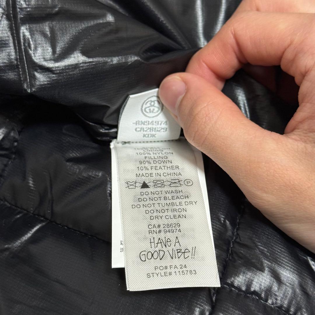 Stussy MIDWEIGHT HOODED PUFFER ブラック Mサイズ