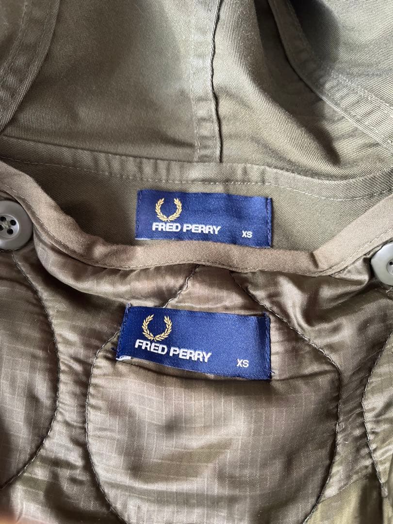 フレッドペリー モッズコート オリーブ　XSサイズ