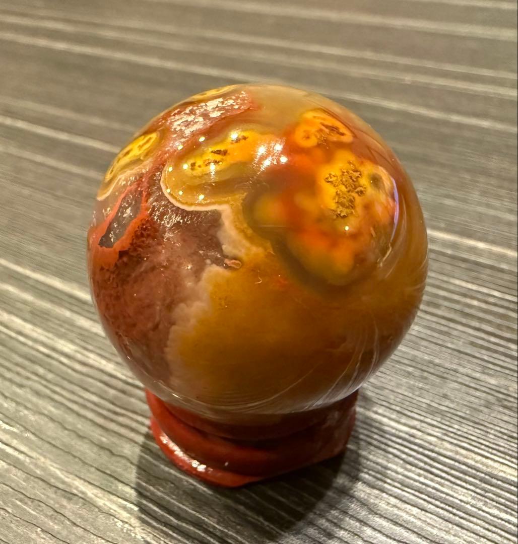 希少♡ 激レア 戦国紅瑪瑙 スフィア 丸玉 ② 瑪瑙 天然石