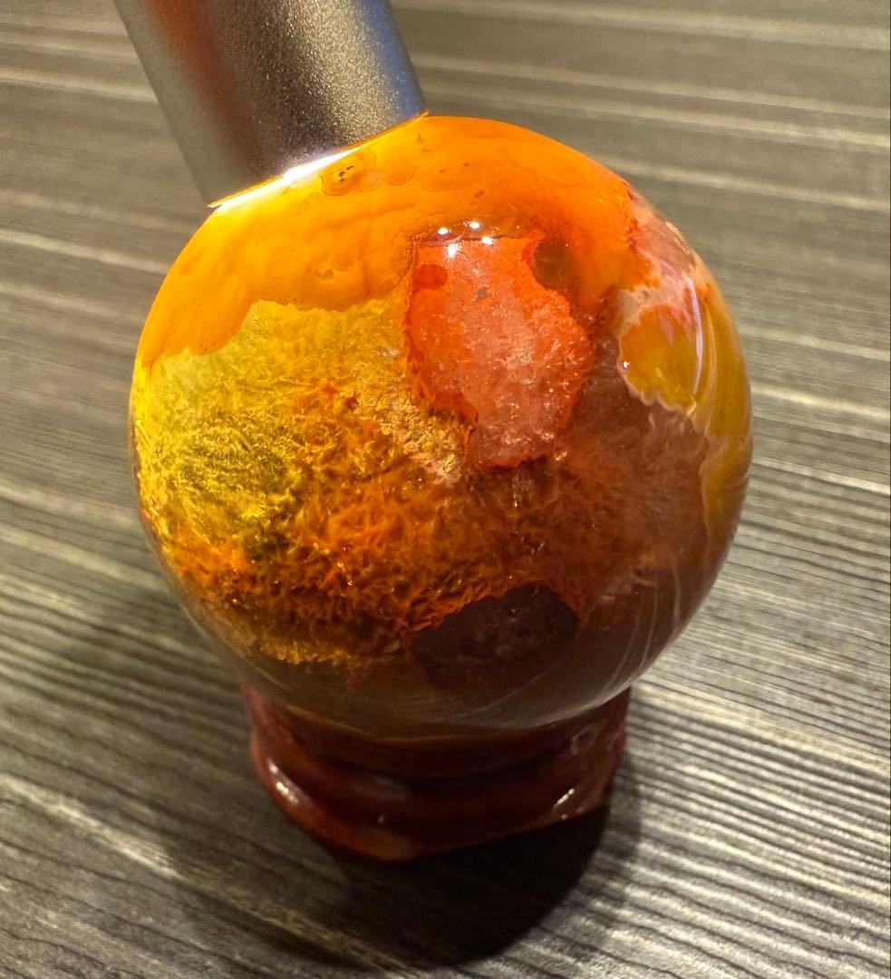 希少♡ 激レア 戦国紅瑪瑙 スフィア 丸玉 ② 瑪瑙 天然石