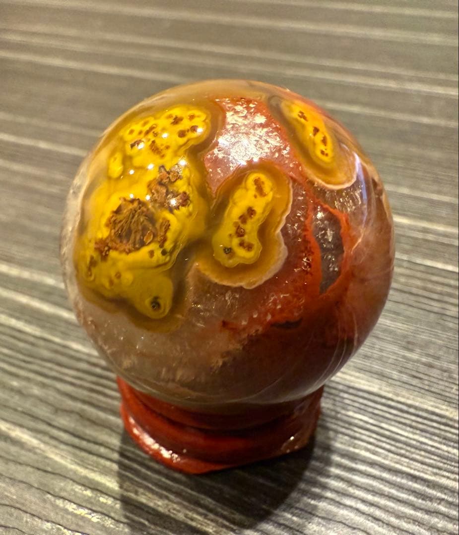 希少♡ 激レア 戦国紅瑪瑙 スフィア 丸玉 ② 瑪瑙 天然石