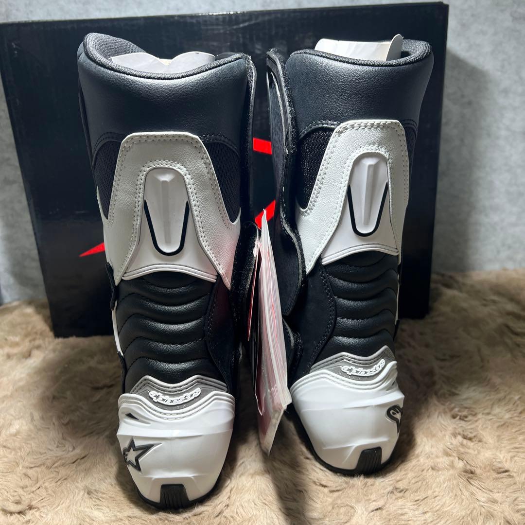 alpinestarsバイクブーツ ブラック/ホワイト SMX-Sブーツ