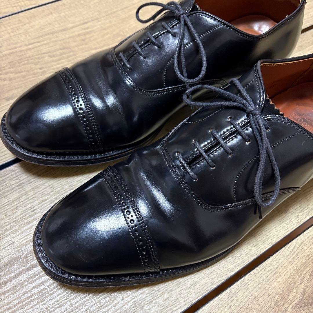 オールデン ブルックスブラザーズ 別注 ストレートチップ ブラック コードバン