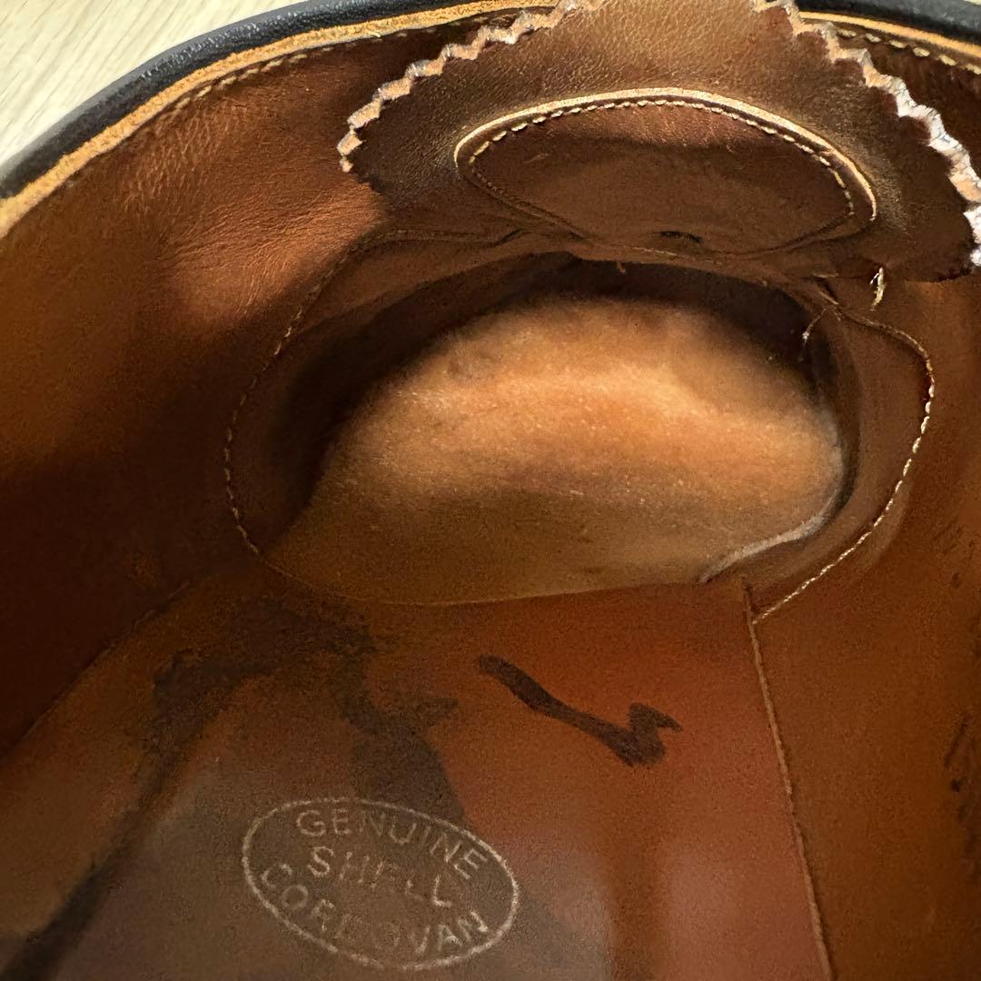 オールデン ブルックスブラザーズ 別注 ストレートチップ ブラック コードバン