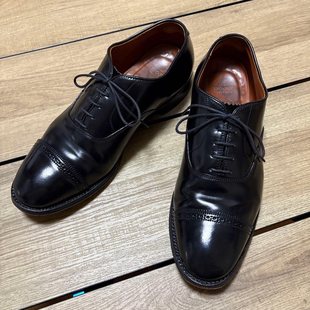 オールデン ブルックスブラザーズ 別注 ストレートチップ ブラック コードバン