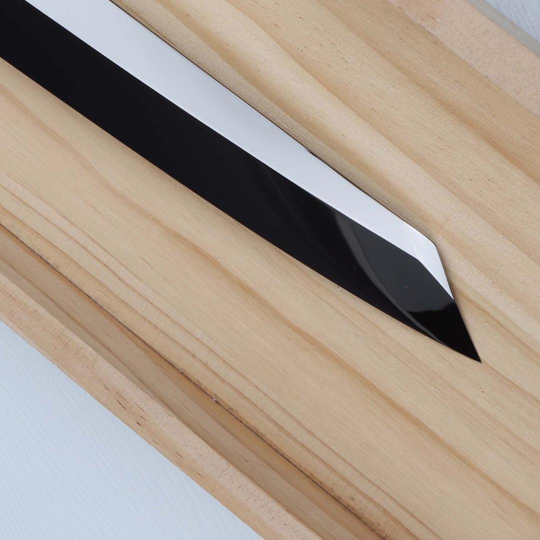 梵静刃物 切付包丁刺身包丁 尺寸 ウルトラ鏡面仕上げ スネークウッド白水牛八角柄