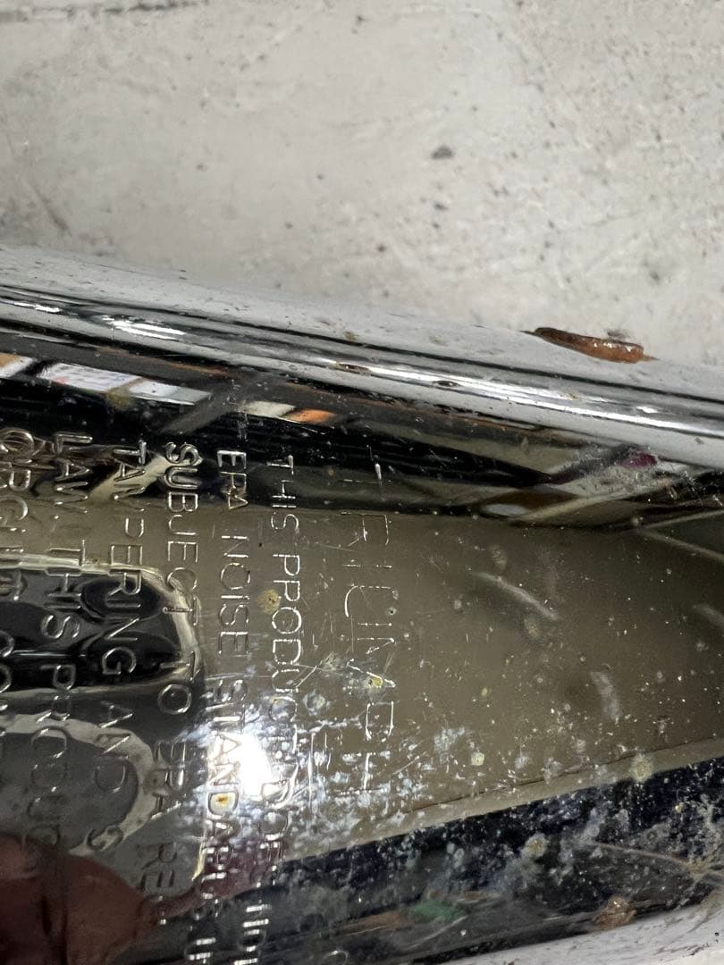 のり　　トライアンフ 純正オプション　スポーツマフラー