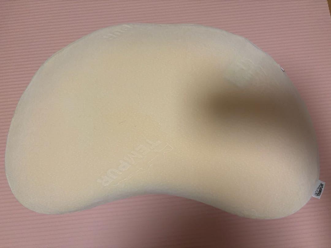 ほぼ未使用TEMPUR ソナタピロー Sサイズ イエローベロア別売ピローケース付